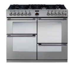 STOVES  Sterling R1000DFT Dual Fuel Range Cooker - Stainless Steel